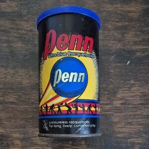 70s PENN ultra-blue Racquetballs 2 Deadstock Vintage new/sealed sports equipment